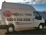 Mobile Tyre Van in Musselburgh - View larger image